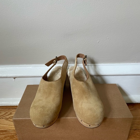 Madewell Marlo suede and shearling clogs- - Picture 5 of 7
